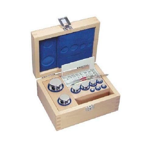 E1 OIML Stainless Steel Calibration Weight Sets - Wooden Box